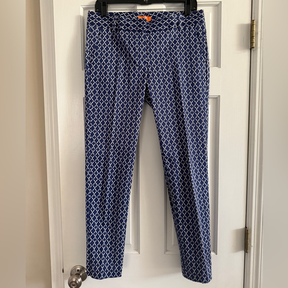 Joe Fresh, Navy & White Print Pants. Size 4